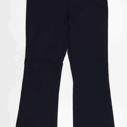M&S Women’s Blue UK 14 Short High Rise Stretch Flared Leggings