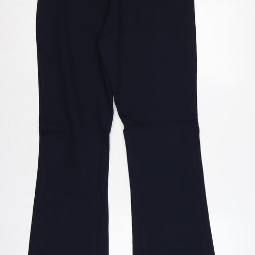M&S Women’s Blue UK 14 Short High Rise Stretch Flared Leggings