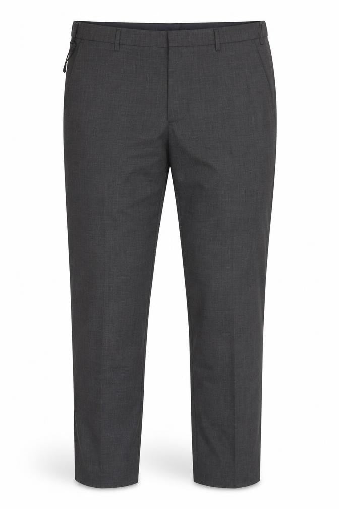 M&S Men’s Grey 44in Regular Wool Blend Performance Dress Trousers