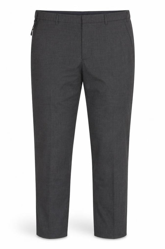 M&S Men’s Grey 44in Regular Wool Blend Performance Dress Trousers