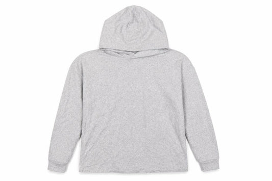 Front view of Marks & Spencer girls’ grey 12-13 years pullover hooded knit hoodie