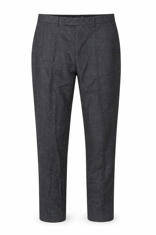 Jacamo Men’s Grey 34R Regular Fit Straight Dress Trousers Formal