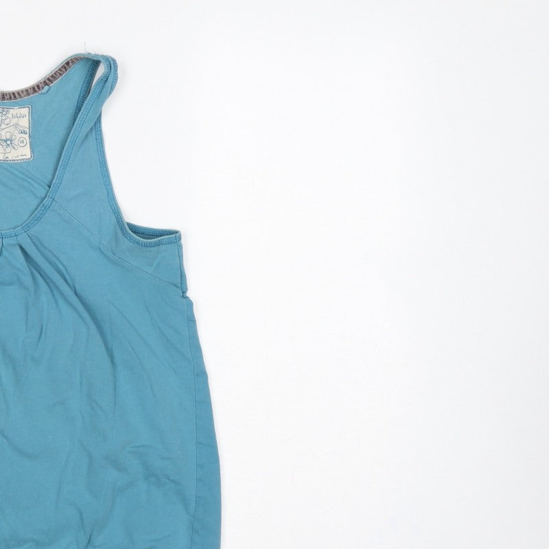 Fat Face Women's Blue Size 10 Basic Racerback Tank Top