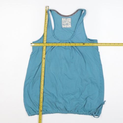 Fat Face Women's Blue Size 10 Basic Racerback Tank Top