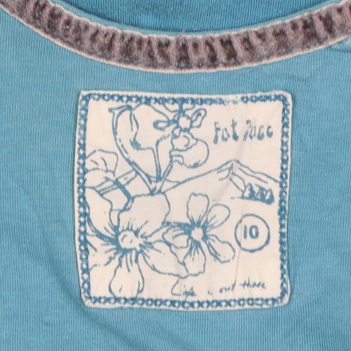Fat Face Women's Blue Size 10 Basic Racerback Tank Top