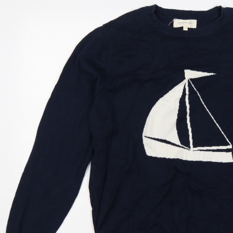 Additional view of Frederik Andersson Copenhagen Men’s Navy L Sailboat Knit Jumper