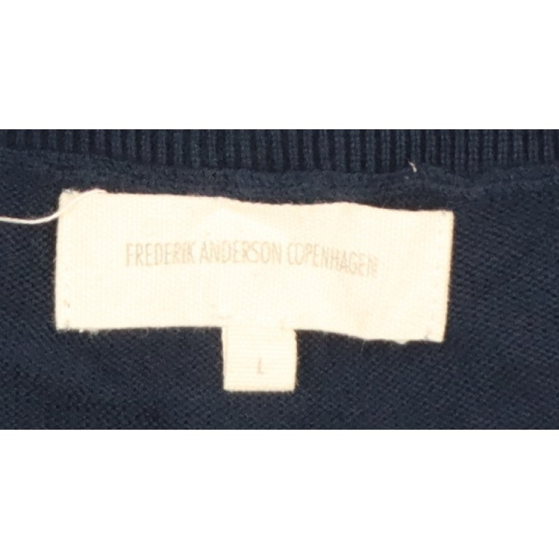 Additional view of Frederik Andersson Copenhagen Men’s Navy L Sailboat Knit Jumper