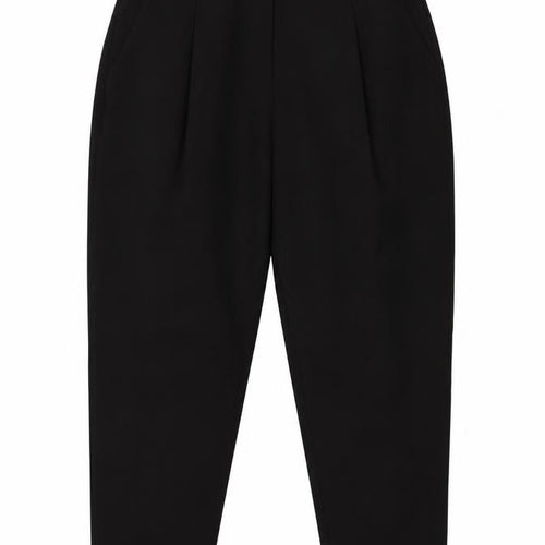 New Look Women Black UK 10 High Rise Tapered Tailored Trousers