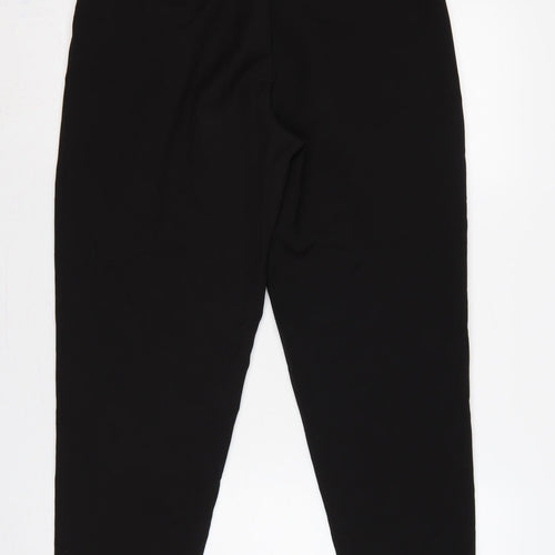New Look Women Black UK 10 High Rise Tapered Tailored Trousers