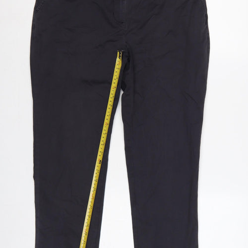 Monoprix Autreton Men’s Black 32 Slim Tapered Stretch Chino Trousers