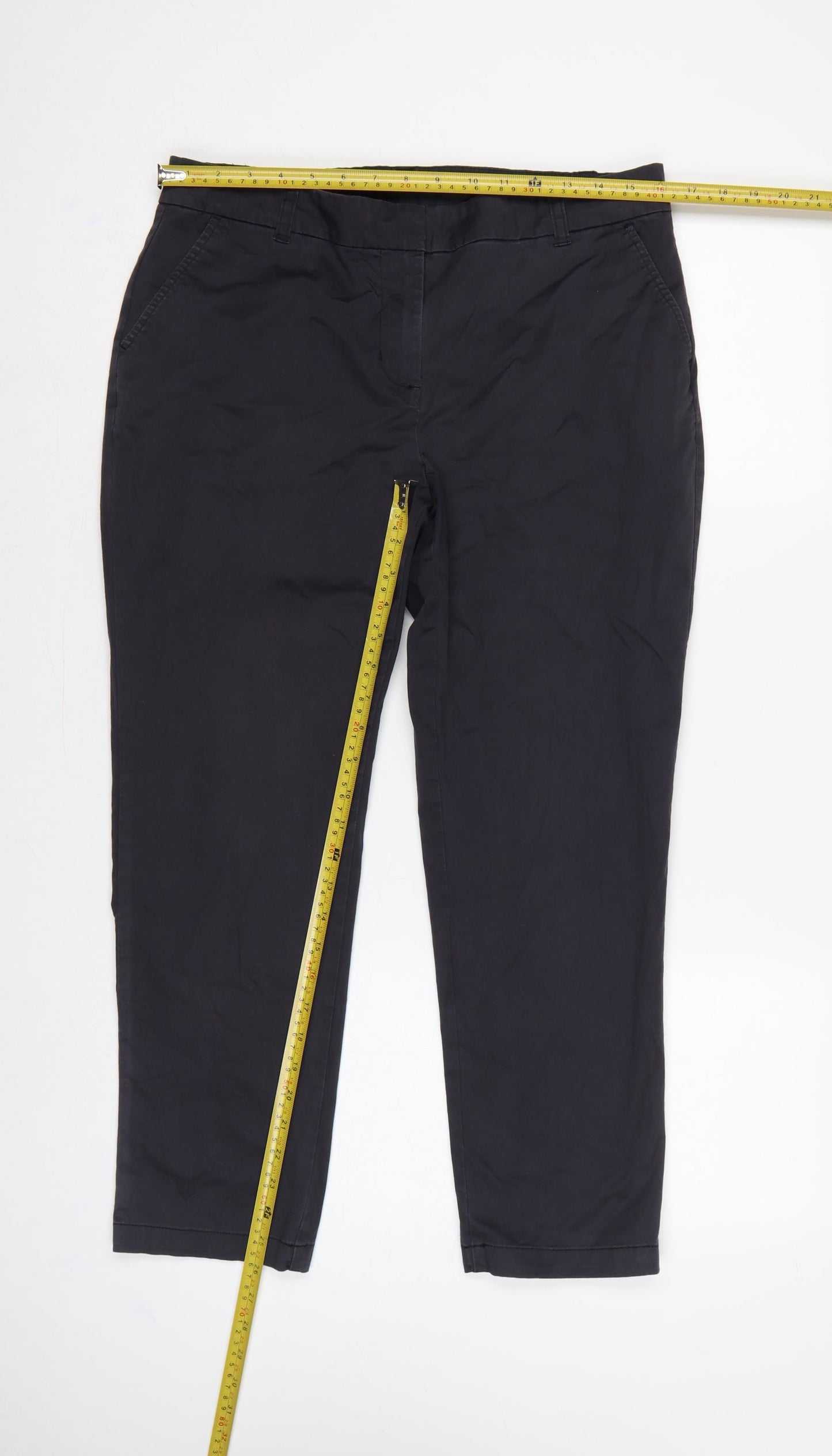 Monoprix Autreton Men’s Black 32 Slim Tapered Stretch Chino Trousers