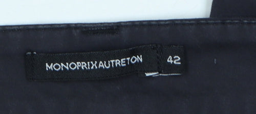Monoprix Autreton Men’s Black 32 Slim Tapered Stretch Chino Trousers