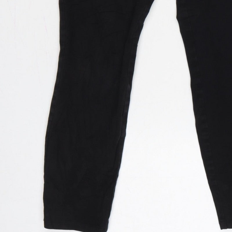 Sportscraft Women’s Black Size 10 Slim Tapered Elastic Waist Trousers