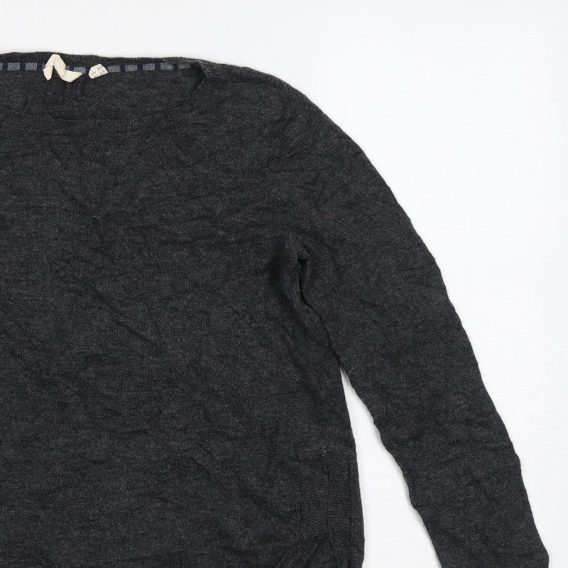 White Stuff Women’s Grey Crew Neck Knit Pullover Jumper UK 12