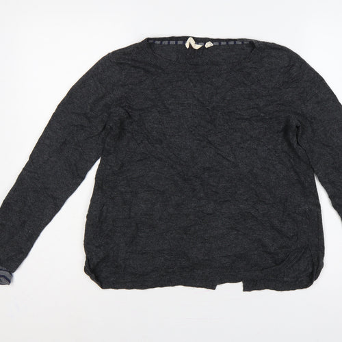 White Stuff Women’s Grey Crew Neck Knit Pullover Jumper UK 12