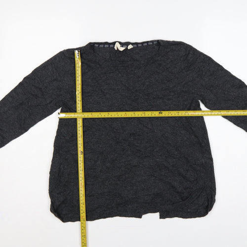 White Stuff Women’s Grey Crew Neck Knit Pullover Jumper UK 12