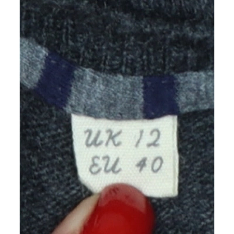 White Stuff Women’s Grey Crew Neck Knit Pullover Jumper UK 12