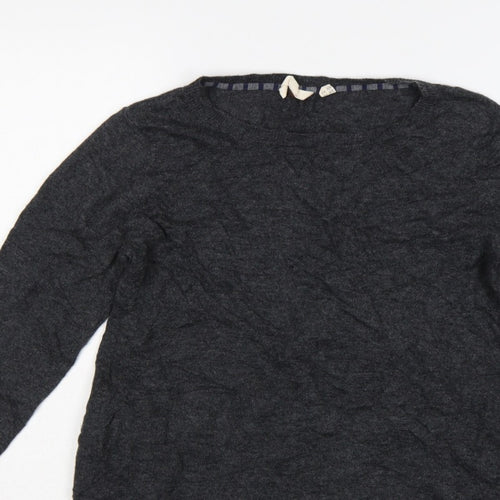 White Stuff Women’s Grey Crew Neck Knit Pullover Jumper UK 12
