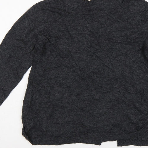 White Stuff Women’s Grey Crew Neck Knit Pullover Jumper UK 12