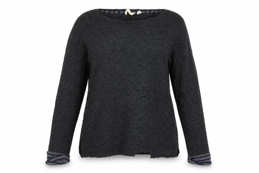 White Stuff Women’s Grey Crew Neck Knit Pullover Jumper UK 12