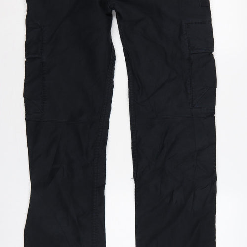 Calvin Klein Jeans Men Black W31 L34 Cargo Trousers Straight Leg