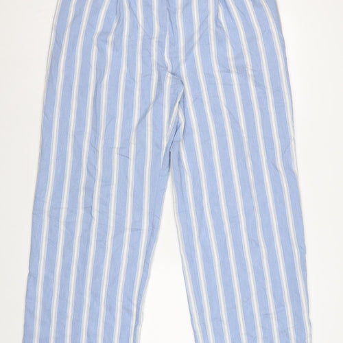 Autograph Women’s Blue Stripe High Rise Pleated Trousers UK 16