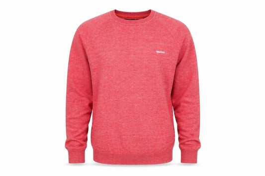 Superdry Men Pink 2XL Orange Label KnitCo Crew Neck Pullover Jumper