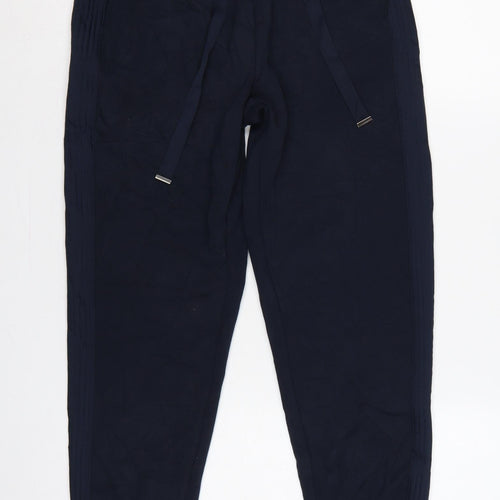 Marks & Spencer Women’s Navy Size 8 Short Tapered Jogger Trousers