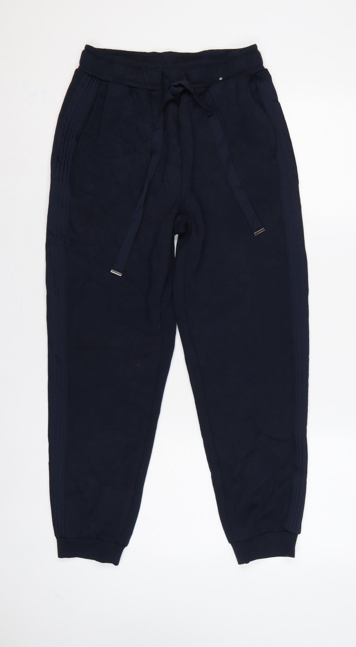 Marks & Spencer Women’s Navy Size 8 Short Tapered Jogger Trousers