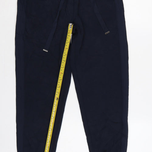 Marks & Spencer Women’s Navy Size 8 Short Tapered Jogger Trousers