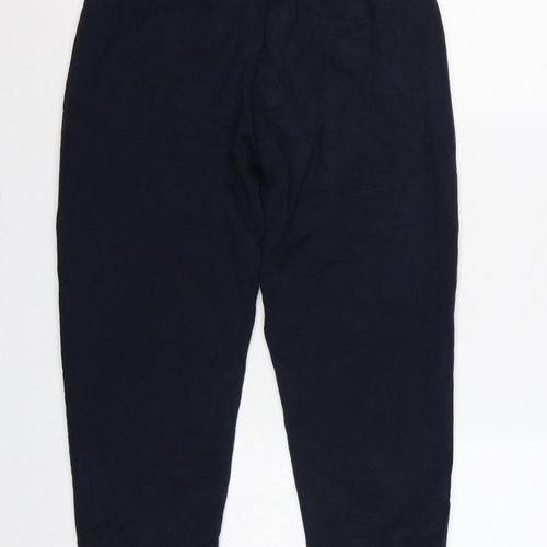 Marks & Spencer Women’s Navy Size 8 Short Tapered Jogger Trousers