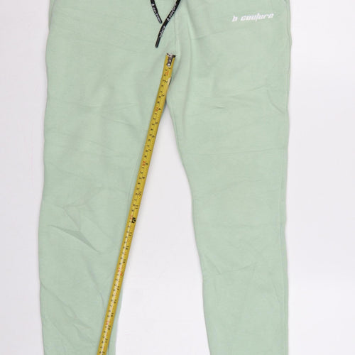 Couture London Women’s Mint Green M Jogger Sweatpants Drawstring Logo