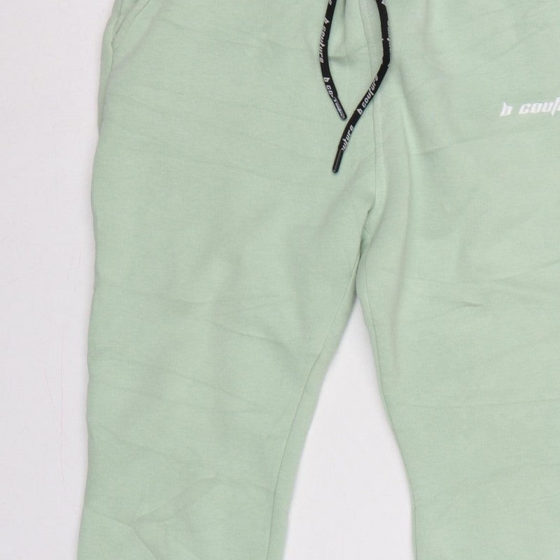 Couture London Women’s Mint Green M Jogger Sweatpants Drawstring Logo