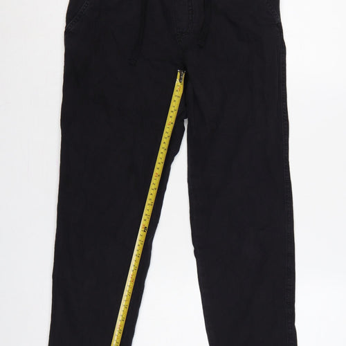 Pull&Bear Women’s Black S Cotton Drawstring Jogger Trousers