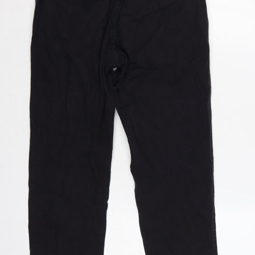Pull&Bear Women’s Black S Cotton Drawstring Jogger Trousers
