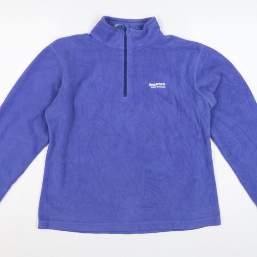 Regatta Women’s Purple UK 12 1/2 Zip Fleece Sweatshirt