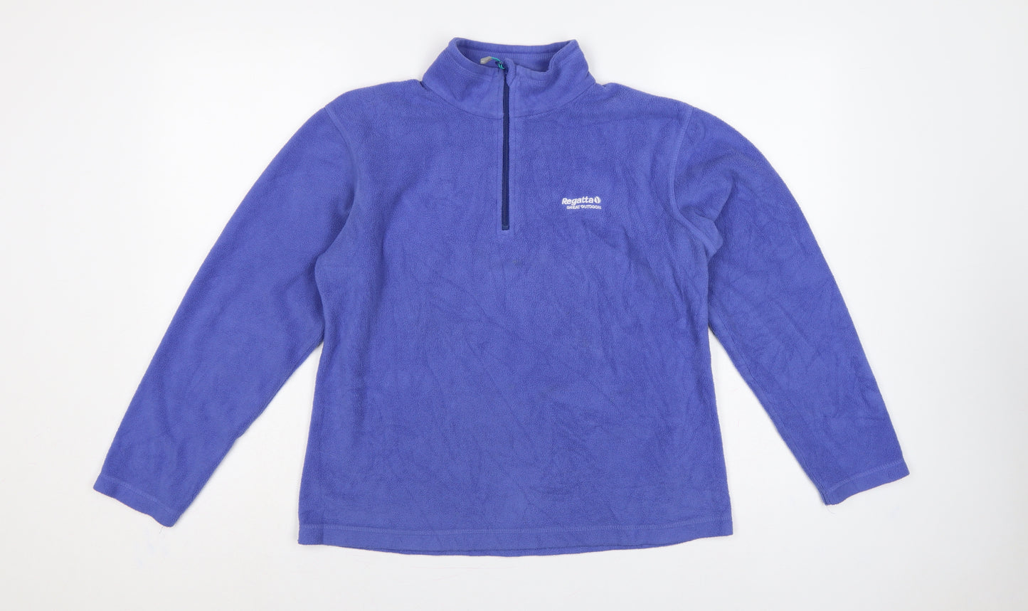 Regatta Women’s Purple UK 12 1/2 Zip Fleece Sweatshirt
