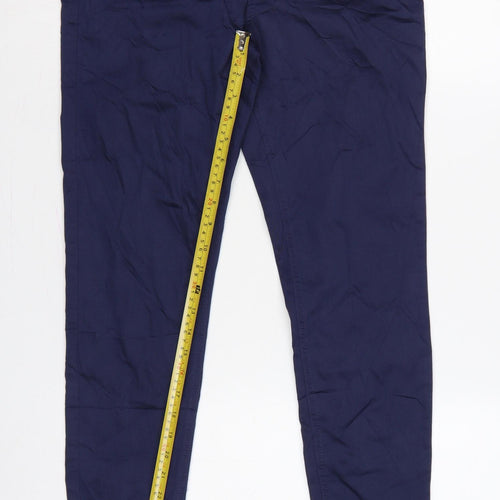 Marks & Spencer Women Blue UK 12 Long Skinny Stretch Jeggings