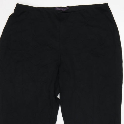 Marks & Spencer Women’s Black UK 12 Short Straight Trousers