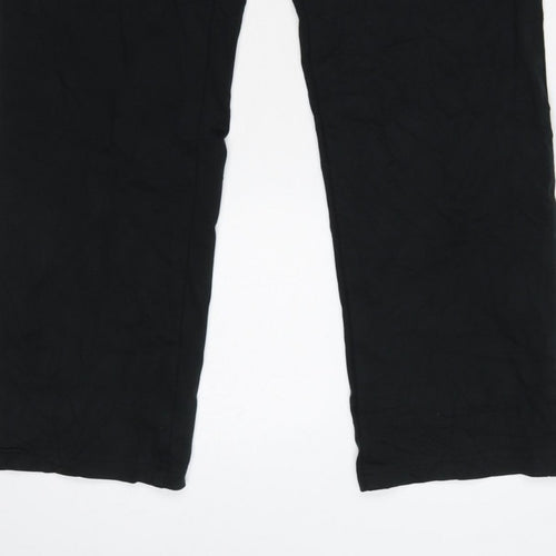 Marks & Spencer Women’s Black UK 12 Short Straight Trousers