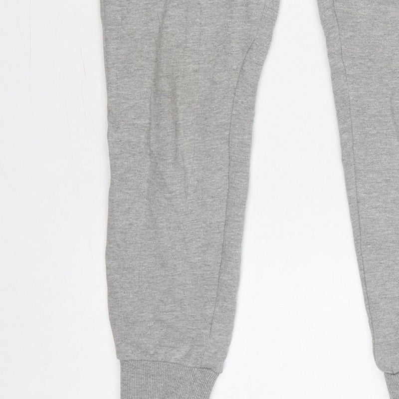 Additional view of Ellesse Women Grey Logo Jogger Sweatpants UK 8 Drawstring
