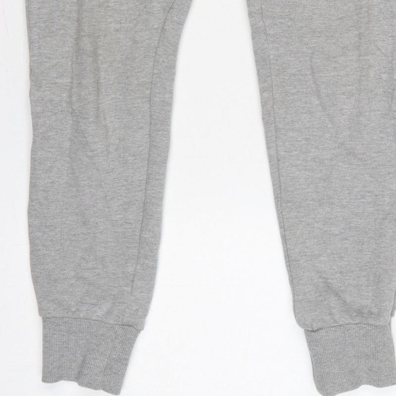 Additional view of Ellesse Women Grey Logo Jogger Sweatpants UK 8 Drawstring