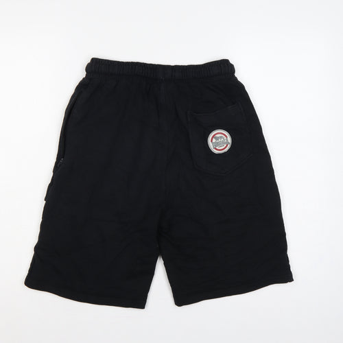 Lonsdale Men's Black M Sweat Shorts Drawstring Logo Pockets