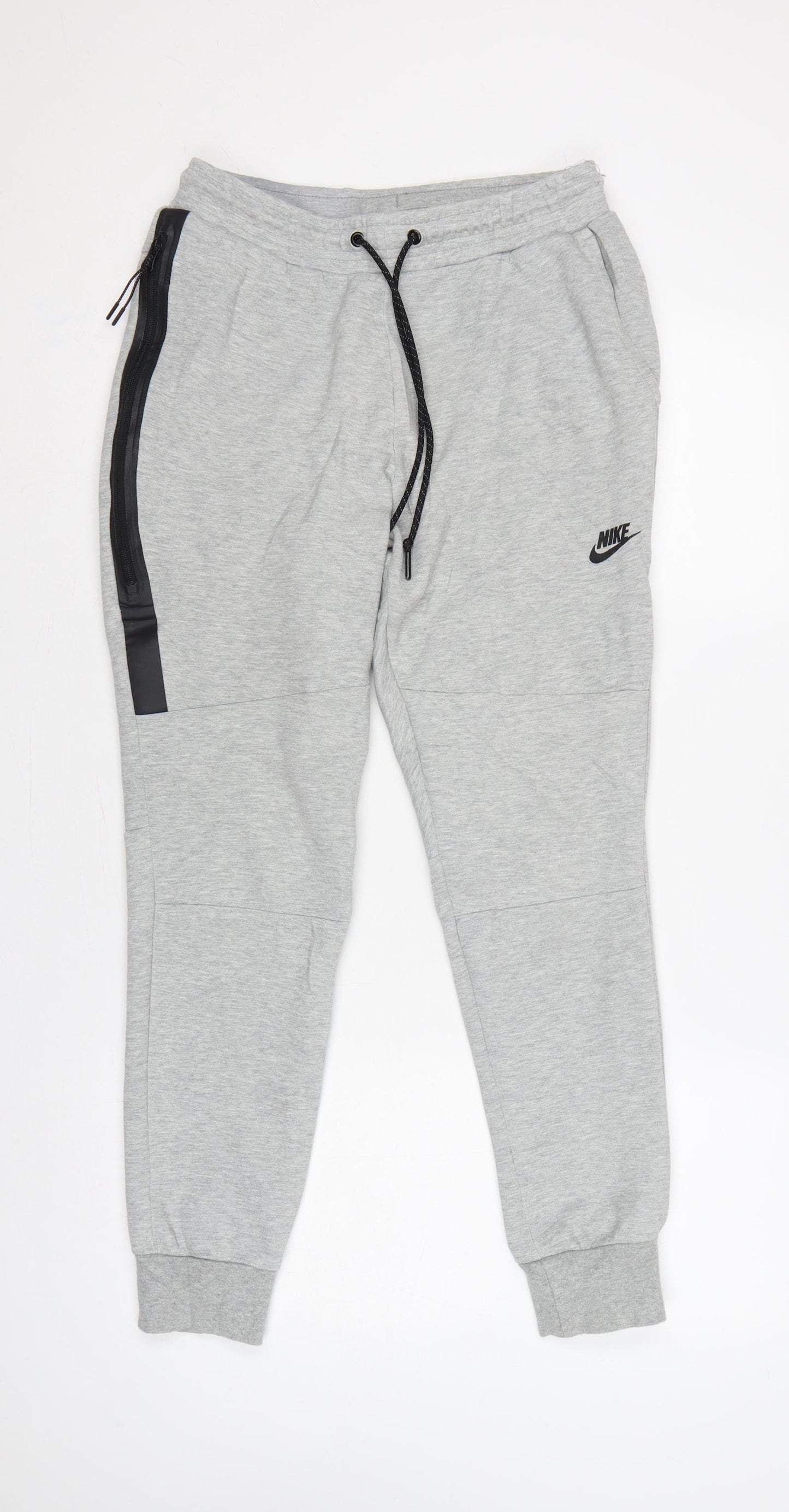 Nike Men's Grey S Jogger Sweatpants Zip Pocket Drawstring