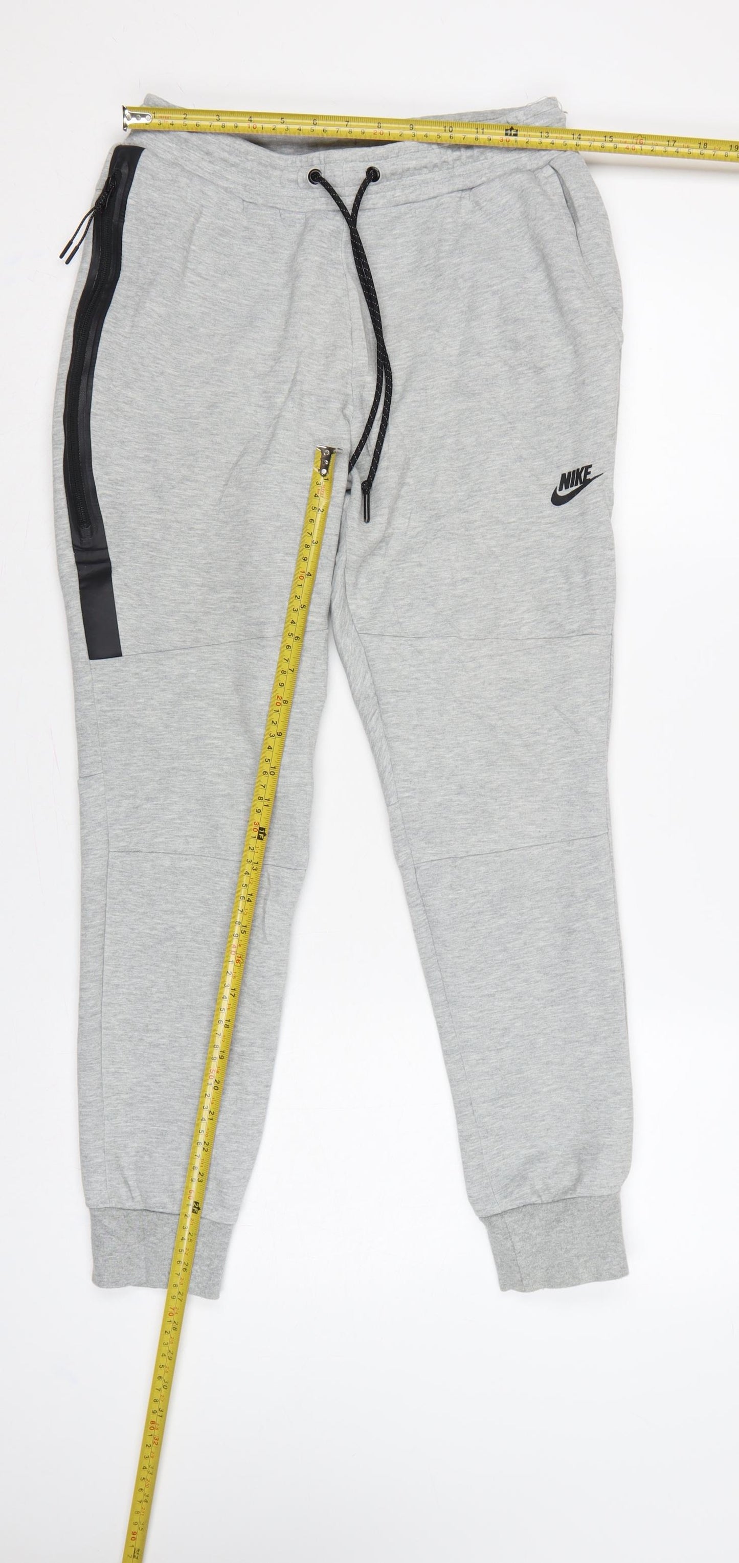 Nike Men's Grey S Jogger Sweatpants Zip Pocket Drawstring