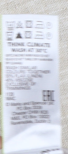 Marks & Spencer Women Beige UK 20 Relaxed Linen Button-Up Shirt