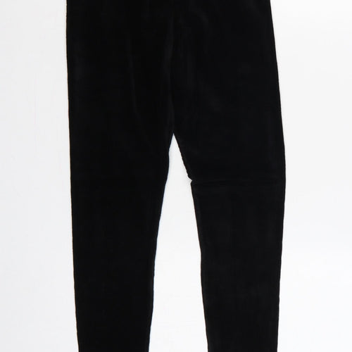 M&Co Women Black Size 10 Stretch Jersey Leggings Elastic Waist