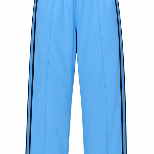 Marks & Spencer Women Blue Wide Leg High Rise Trousers UK 18 Short