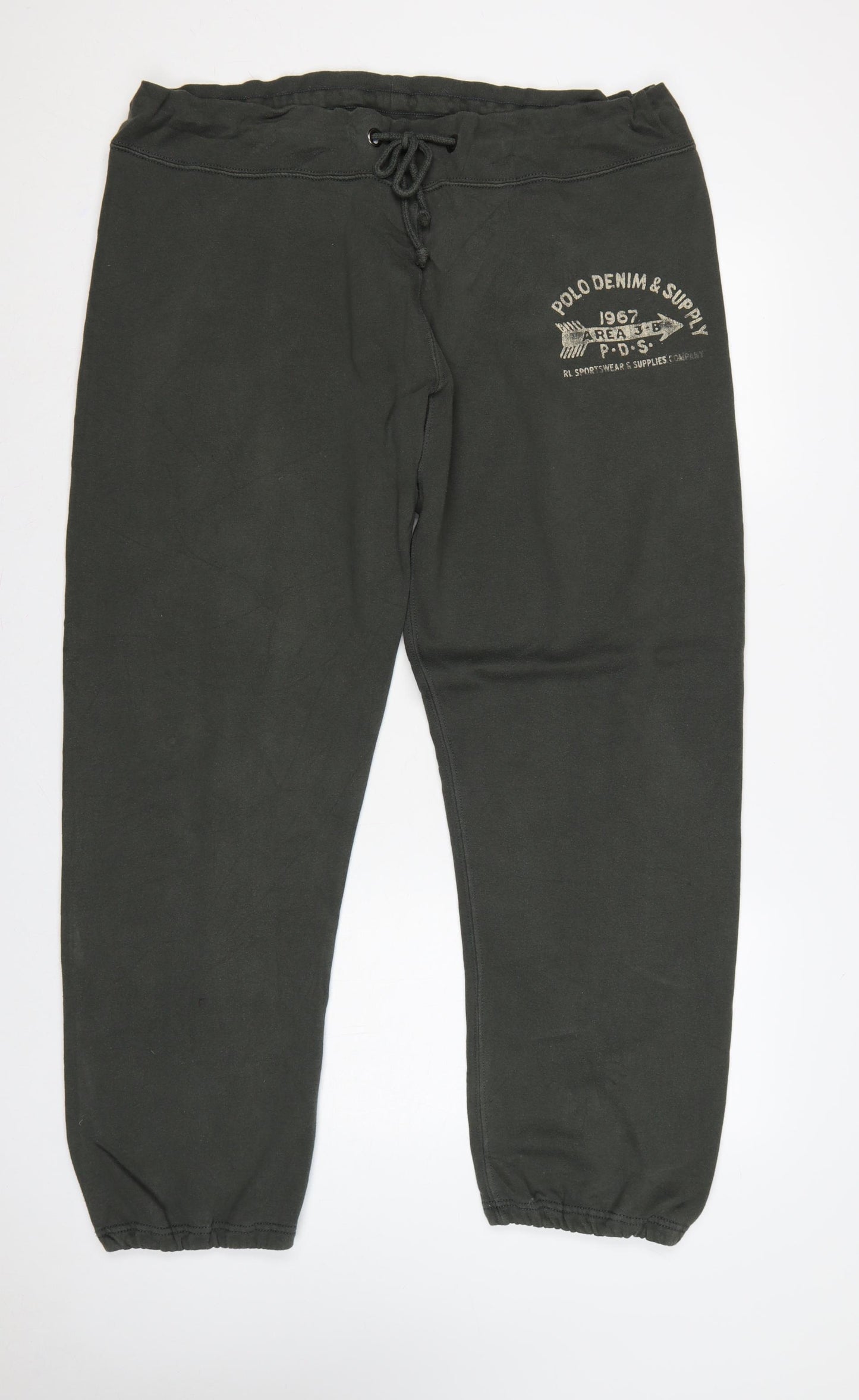 Denim & Supply Ralph Lauren Men’s Black XL Logo Sweatpants Joggers
