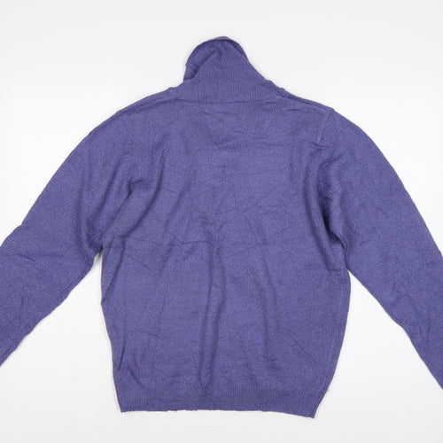Honor Millburn at EWM Women Purple Size 16 Cowl Neck Pullover Jumper